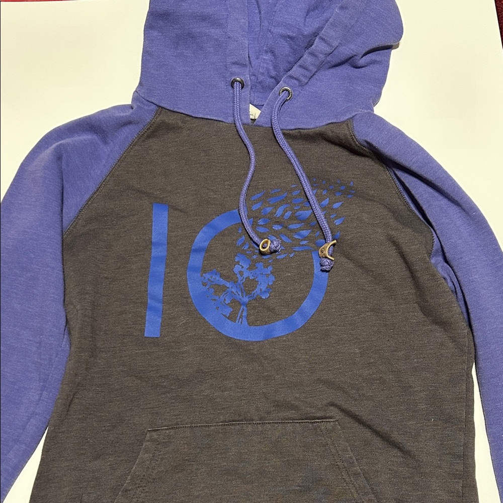 Tentree Gray and Purple Hoodie